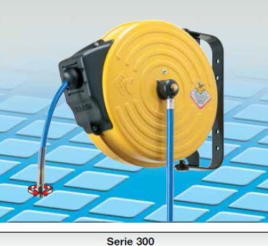 Hose-reel S.250 Air-Detregent, 20 bar-70ºC view 2